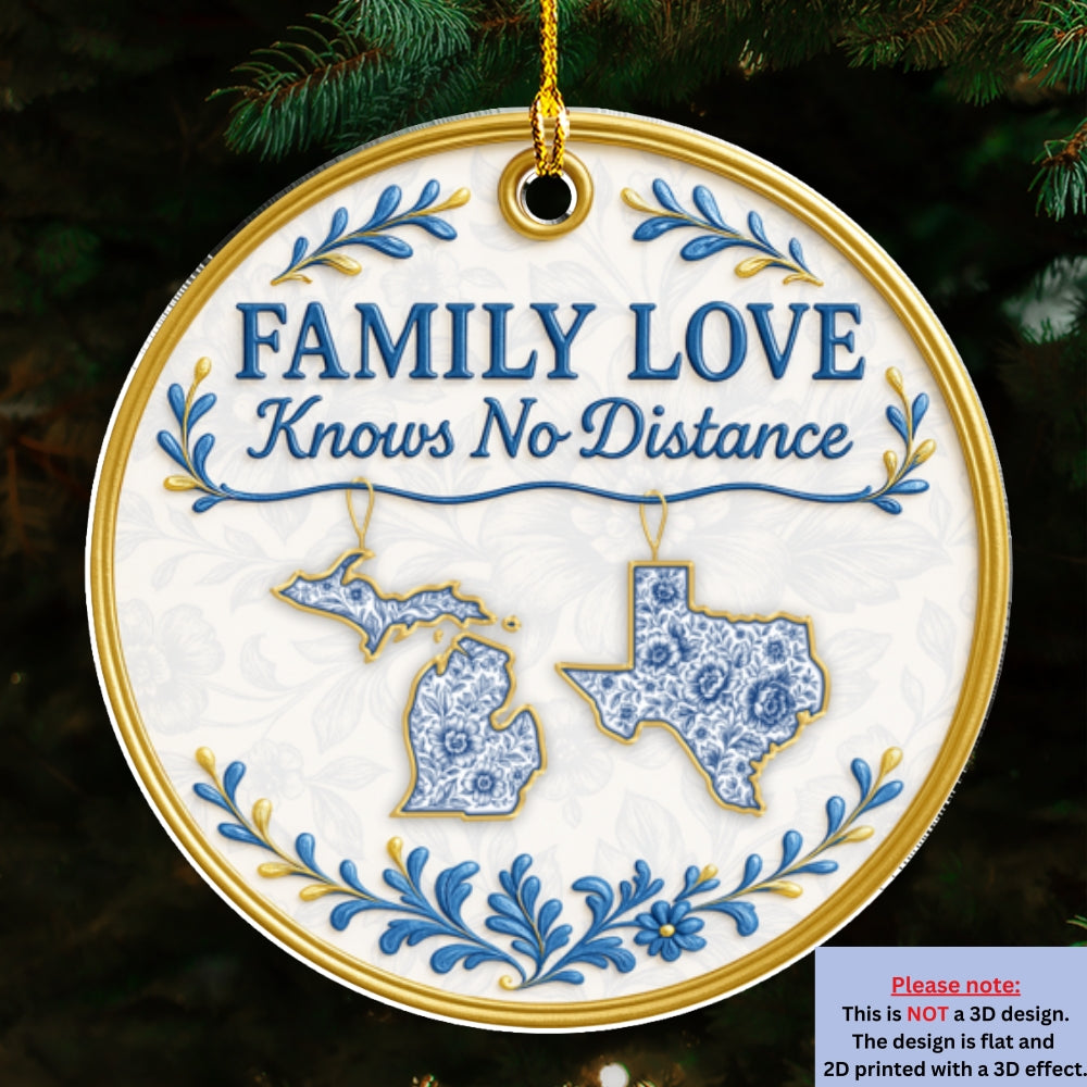 No Distance - Personalized Custom Acrylic Ornament