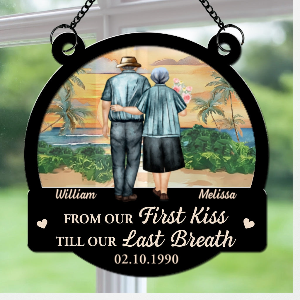 From Our First Kiss - Personalized Custom Suncatcher