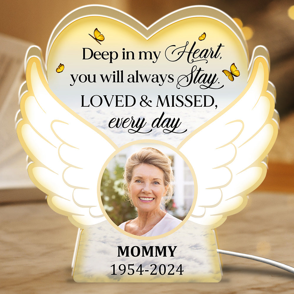 Loved And Missed Every Day - Personalized Custom Light Box