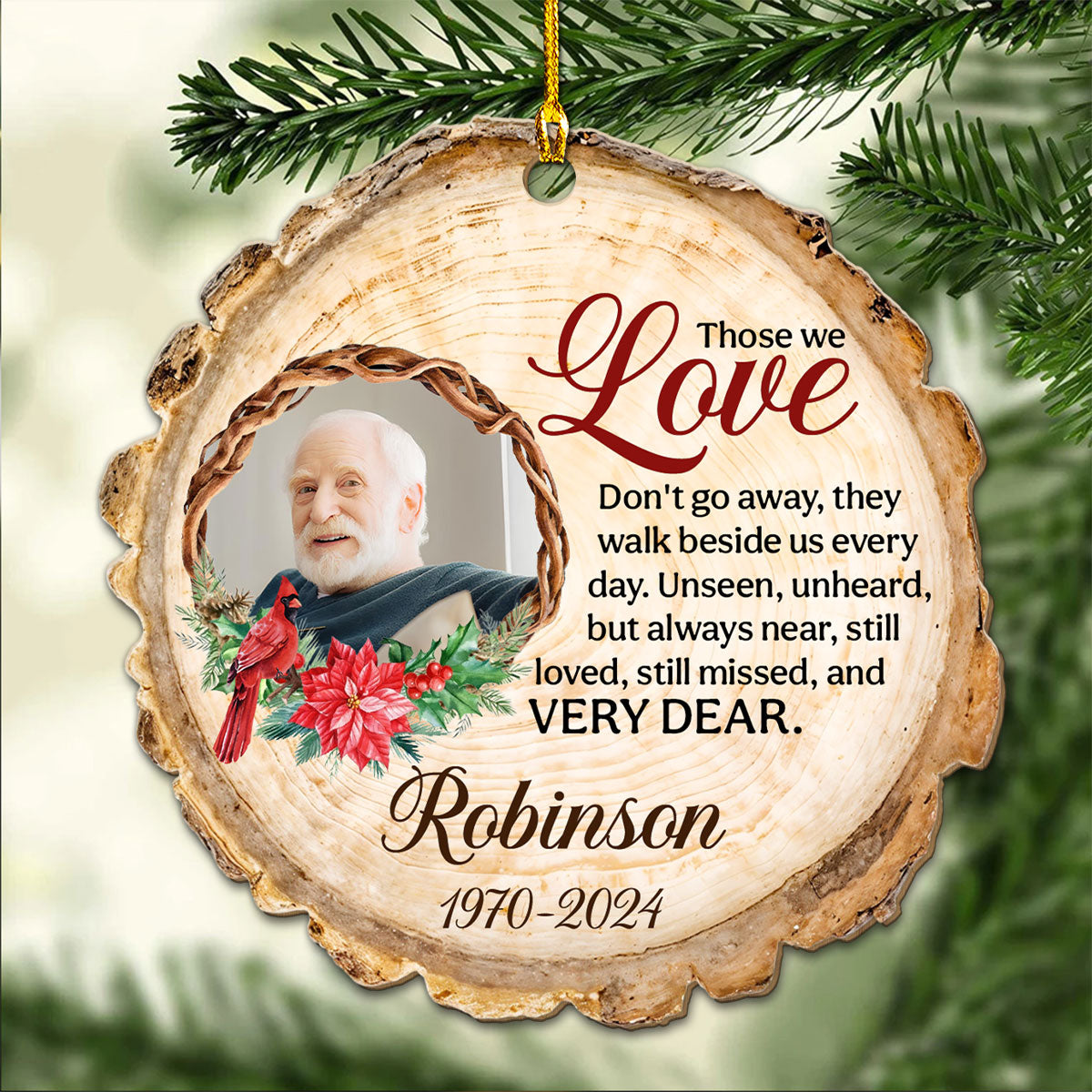 Those We Love - Personalized Custom Wood Ornament