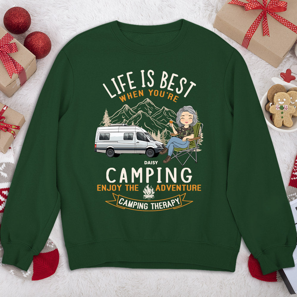 Camping Is Best - Personalized Custom Sweatshirt