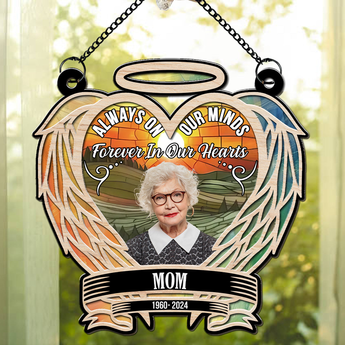 Custom Photo I Am Always With You - Personalized Custom Suncatcher