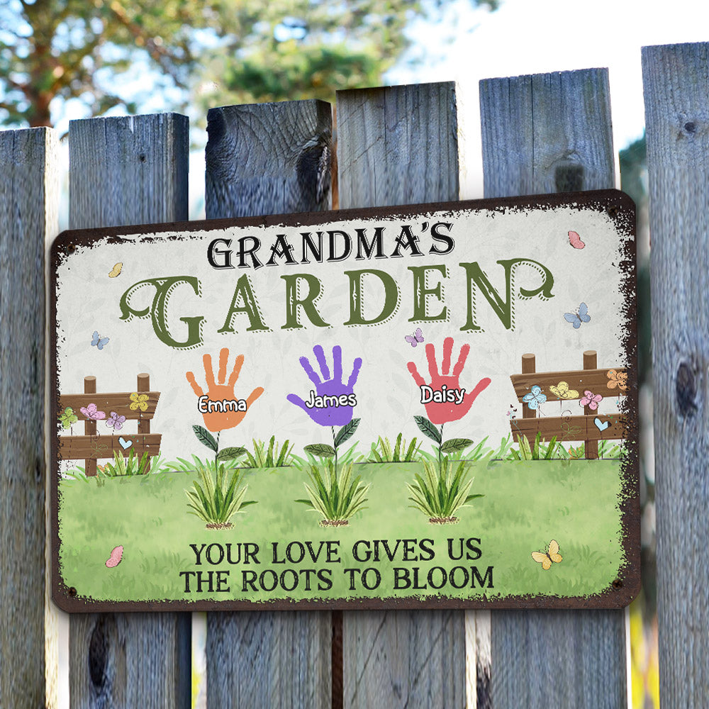 Bloom Garden - Personalized Custom Metal Sign