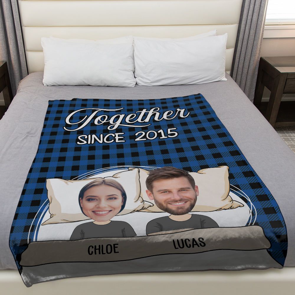 Together Since - Personalized Custom Fleece Blanket