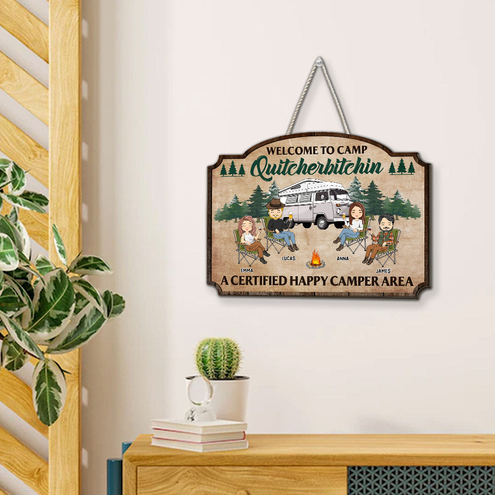 Drive Slow Drunk Campers Matter - Personalized Custom Wood Sign