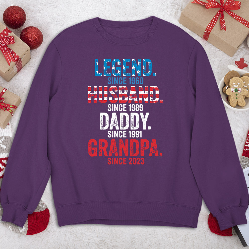 Daddy Is A Legend Version 3 - Personalized Custom Shirt