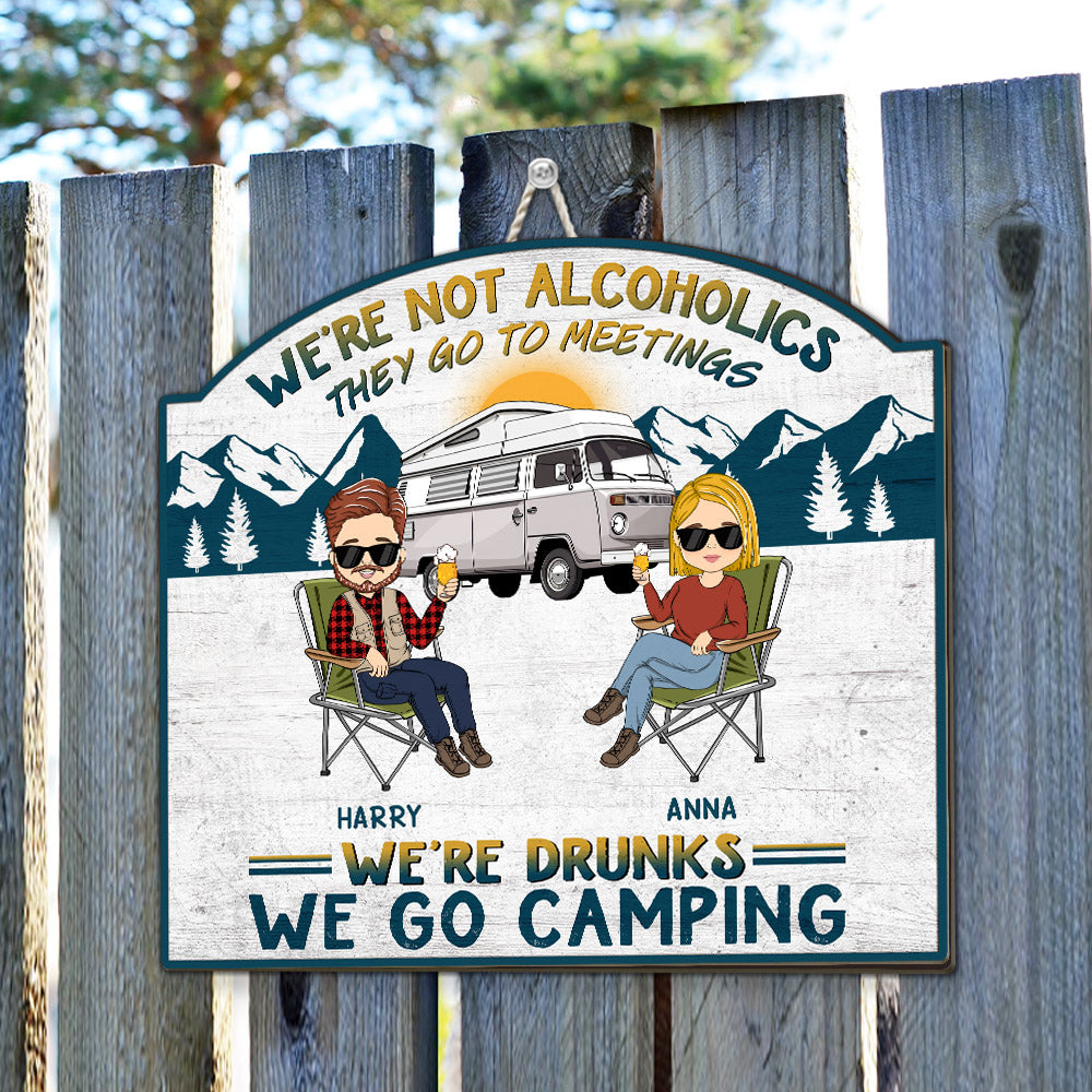 We Are Drunks - Personalized Custom Wood Sign