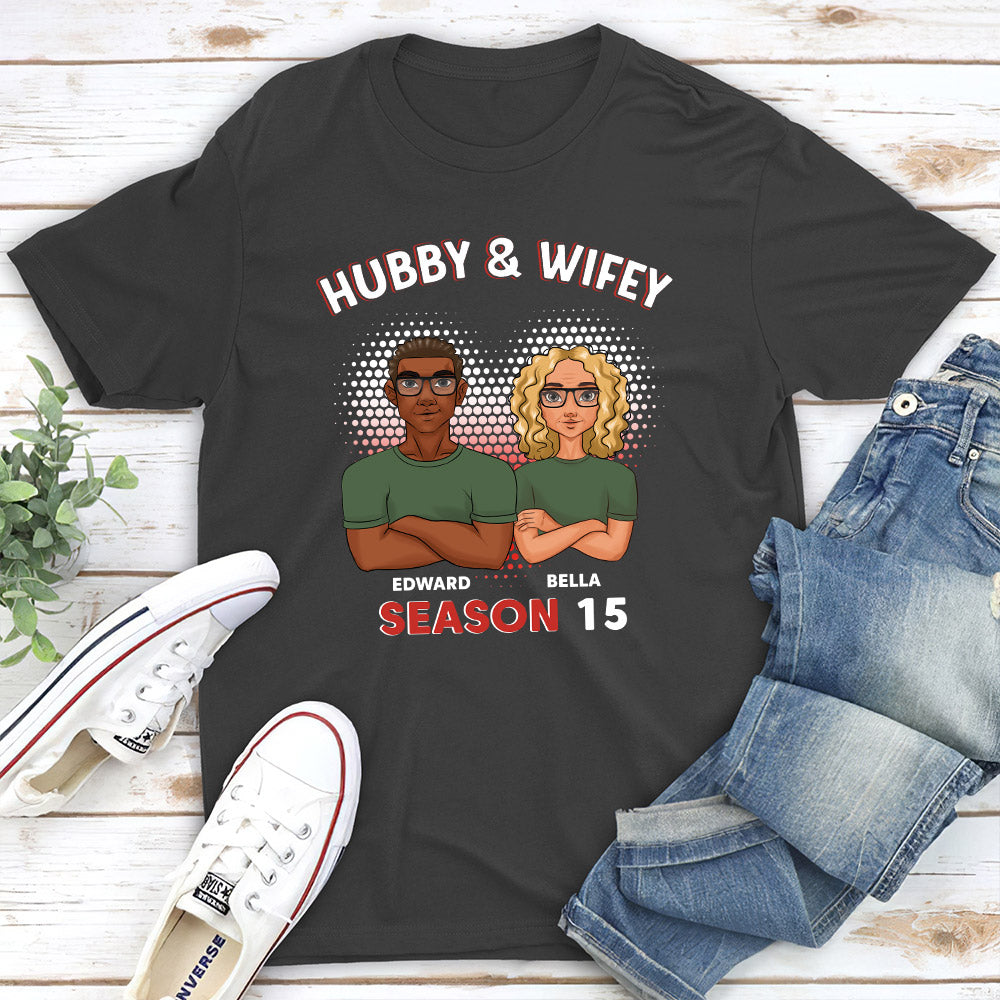 Hubby And Wifey - Personalized Custom Classic T-shirt