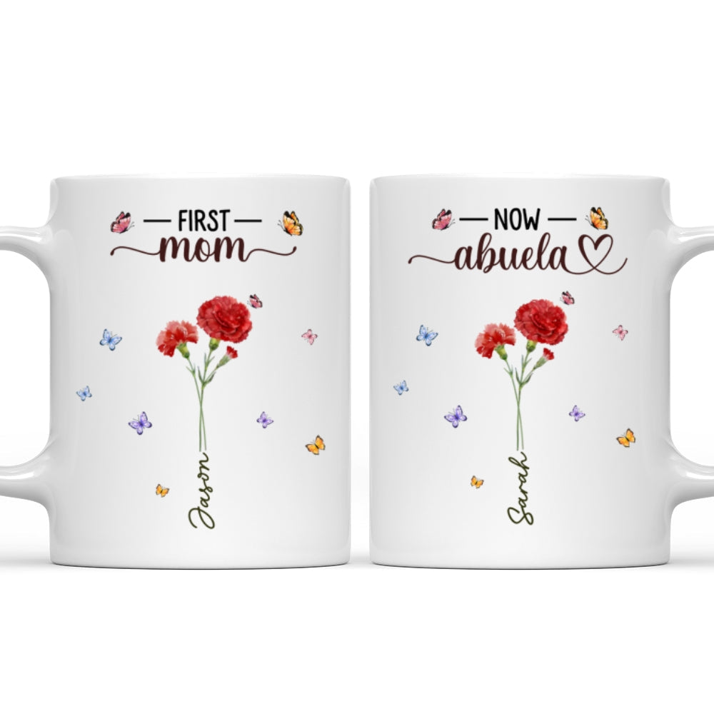 Grandma Flowers - Personalized Custom Coffee Mug