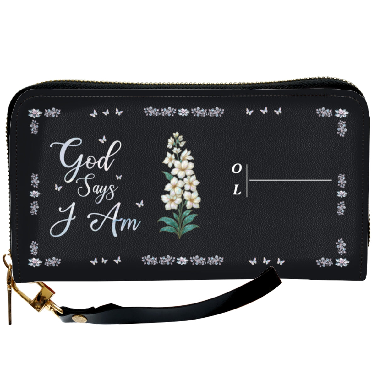 God Says I Am - Personalized Custom Leather Wallet