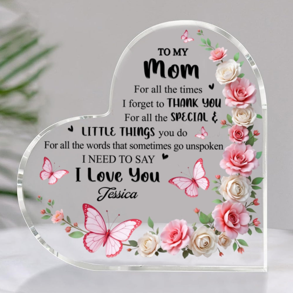 To My Mother - Personalized Custom Acrylic Plaque