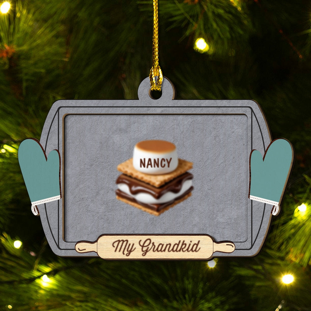 Perfect Recipe For Christmas - Personalized Custom Freeshape 2-Layered Wood Ornament