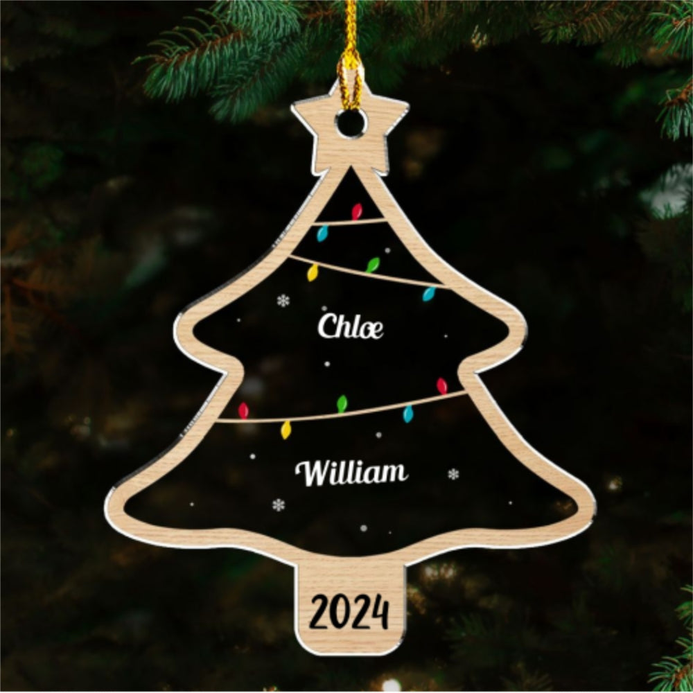 Wish You A Wonderful Christmas - Personalized Custom Acrylic Ornament