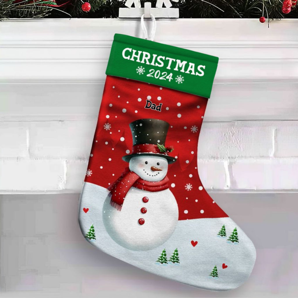 Family Christmas Stocking 2024 - Personalized Custom Christmas Stocking