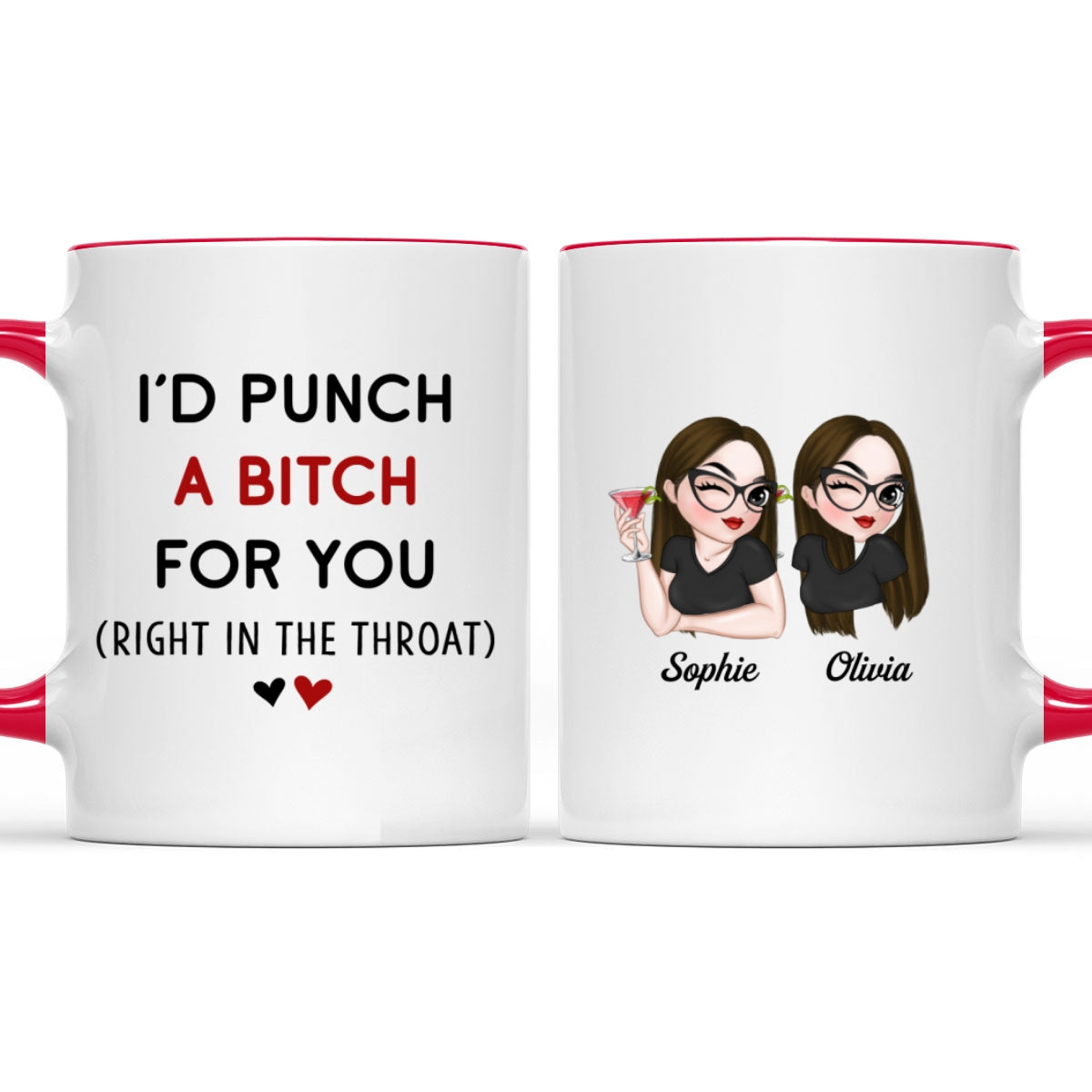 My Besties - Personalized Custom Accent Mug