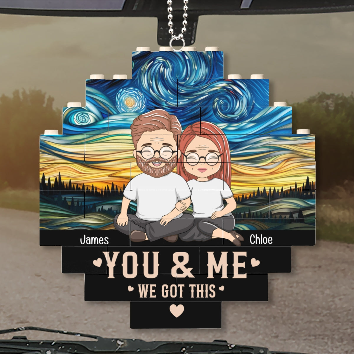 We Got This - Personalized Custom Puzzle Car Ornament
