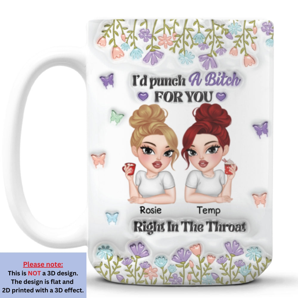 Bestie Slay Forever - Personalized Custom 3D Inflated Effect Mug