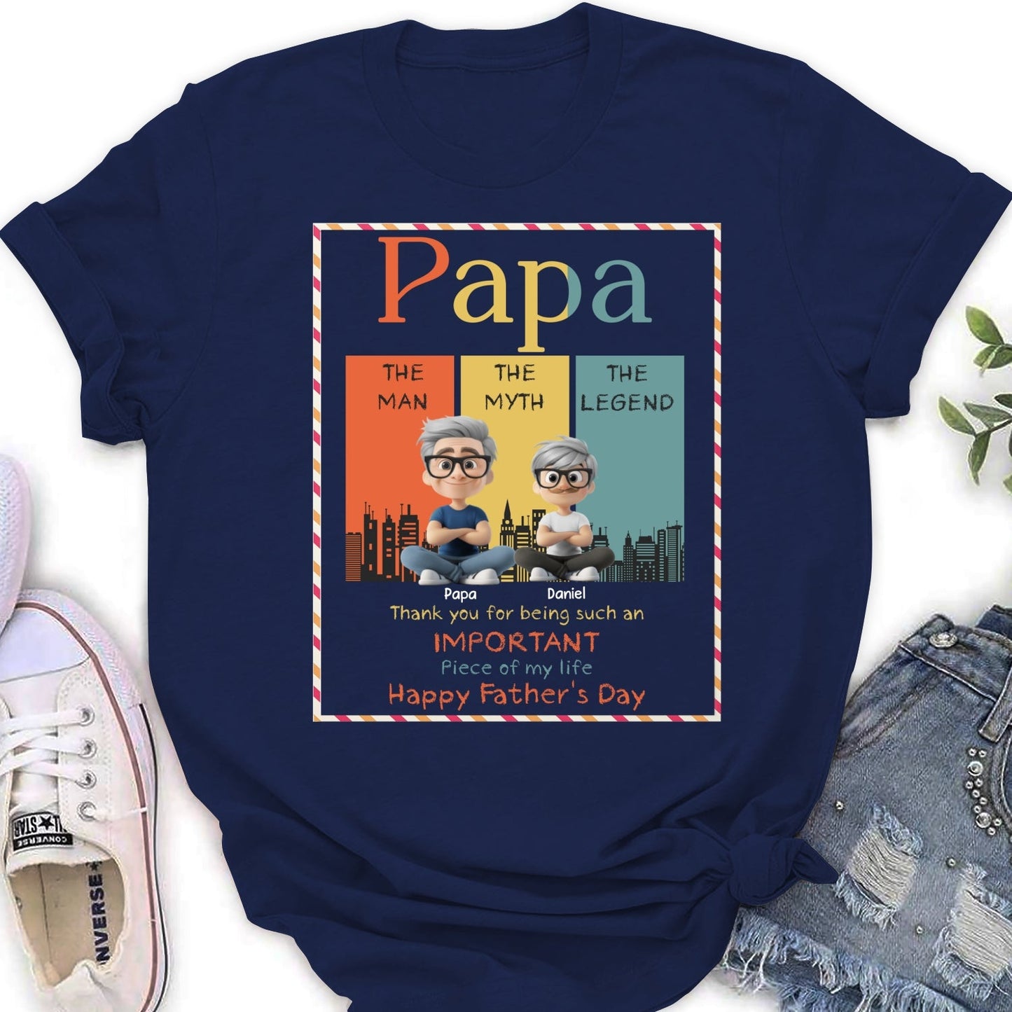 The Myth Who Raised Me - Personalized Custom Shirt