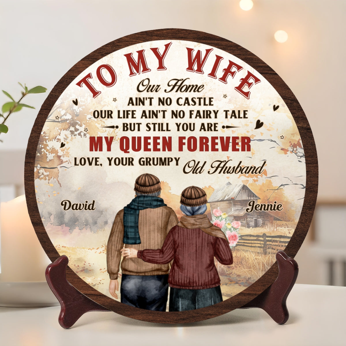 To My Queen - Personalized Custom Plate