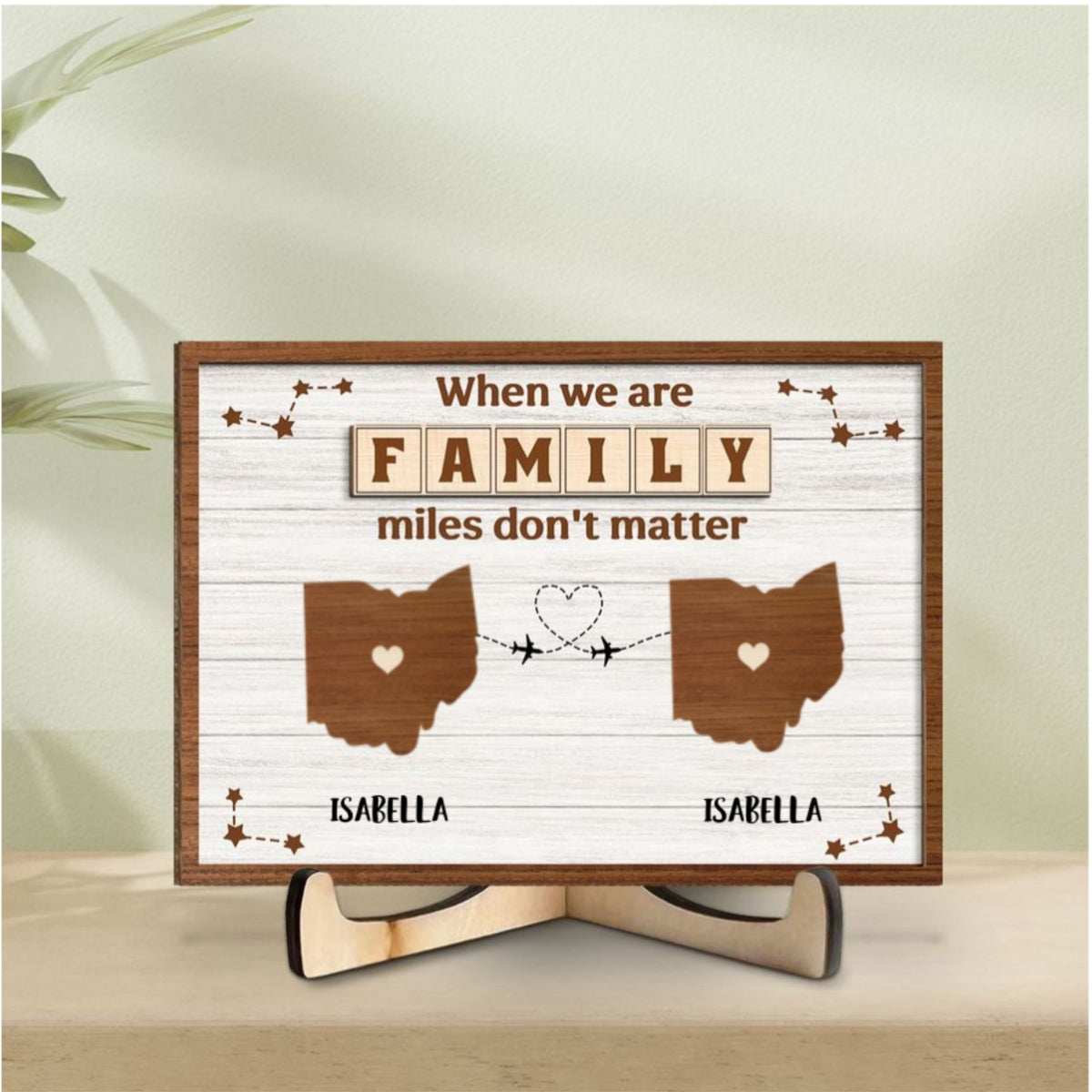 When You Are Family - Personalized Custom Wooden Plaque