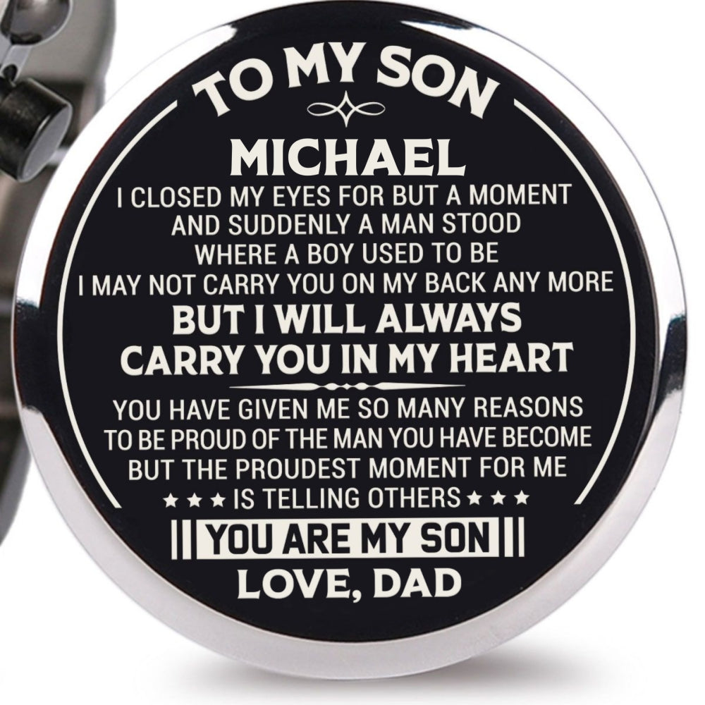 I Will Always Carry You In My Heart - Personalized Engraved Wooden Watches GQ026