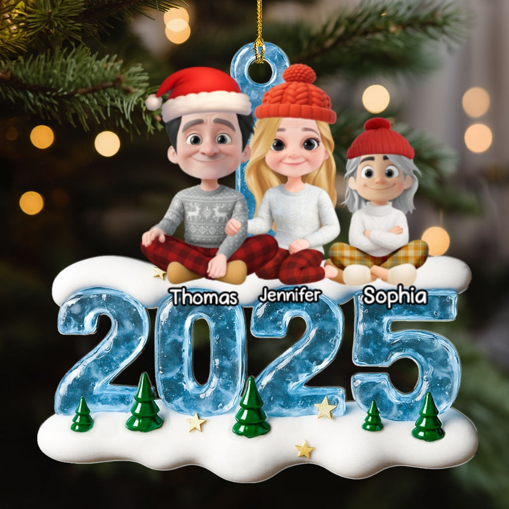 We And Our Kids Ice - Personalized Custom Acrylic Ornament