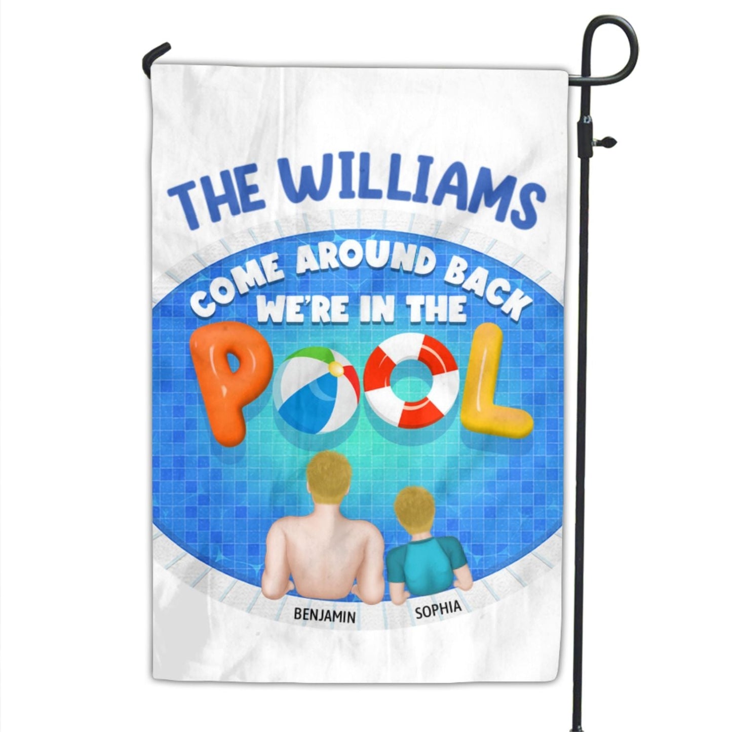 We Are In The Pool - Personalized Custom Flag