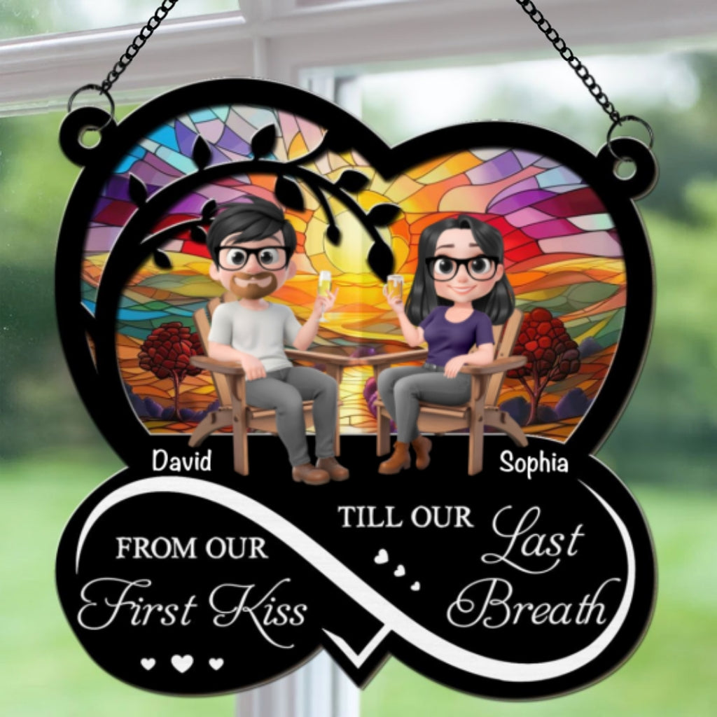 From Our First Kiss Ver 2 - Personalized Custom Suncatcher
