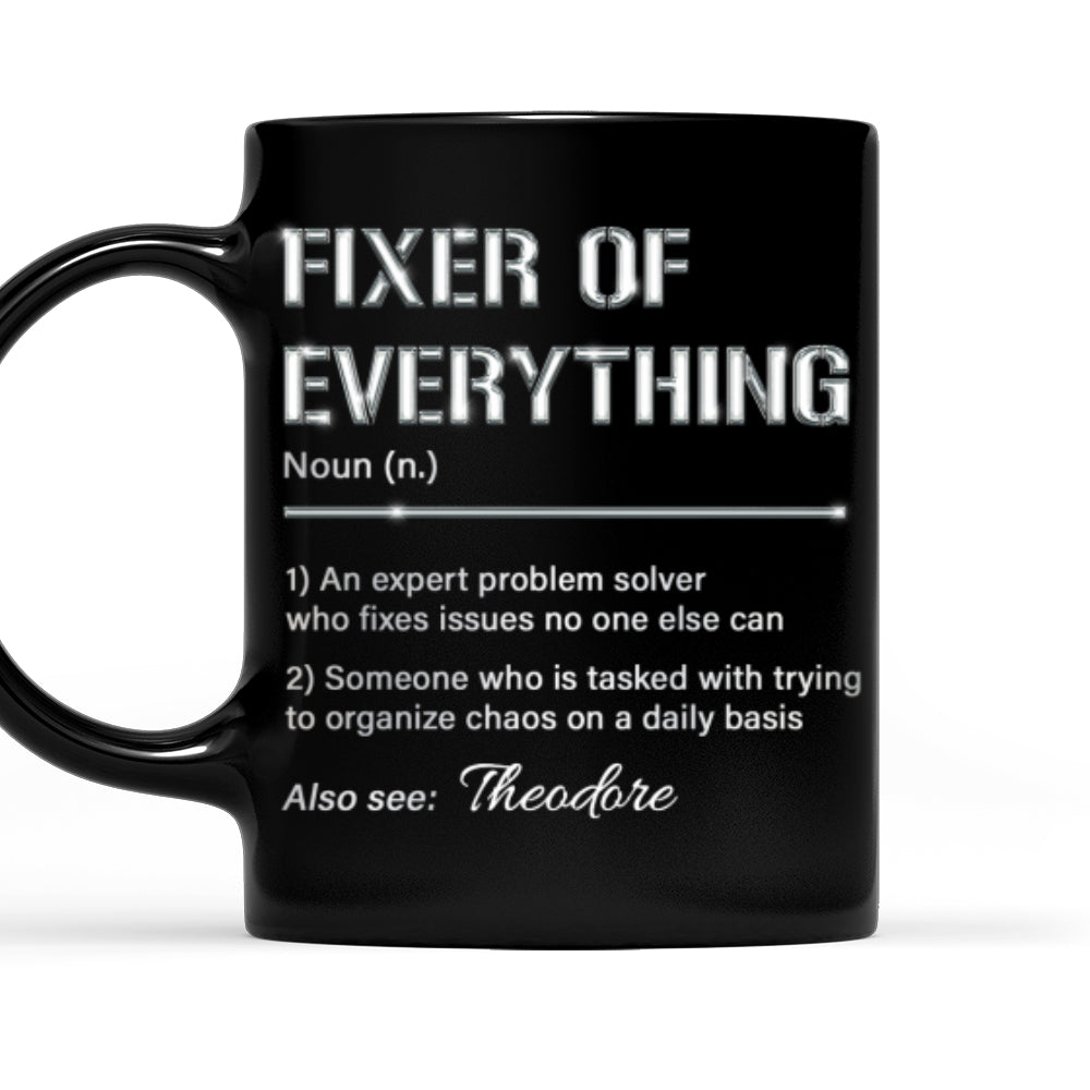 Grandpa Fixes Everything - Personalized Custom Coffee Mug