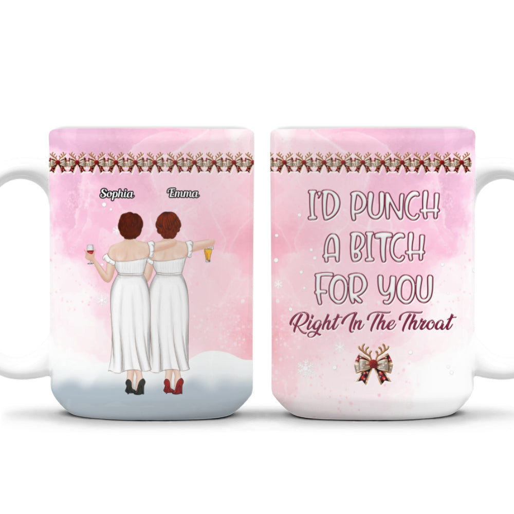 Punch Bitch For You - Personalized Custom 3D Inflated Effect Coffee Mug