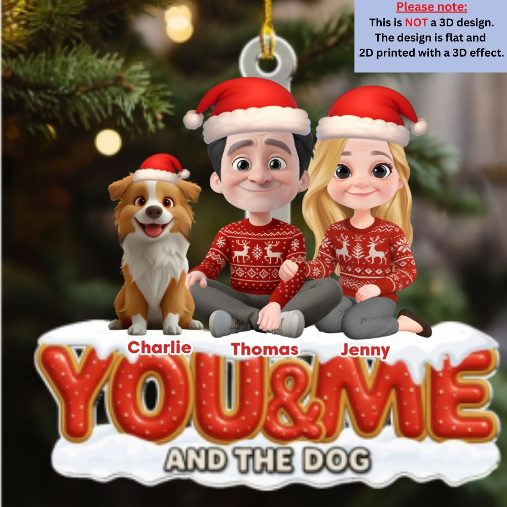 Eternal Bond - Personalized Custom 3D Effect Acrylic Ornament