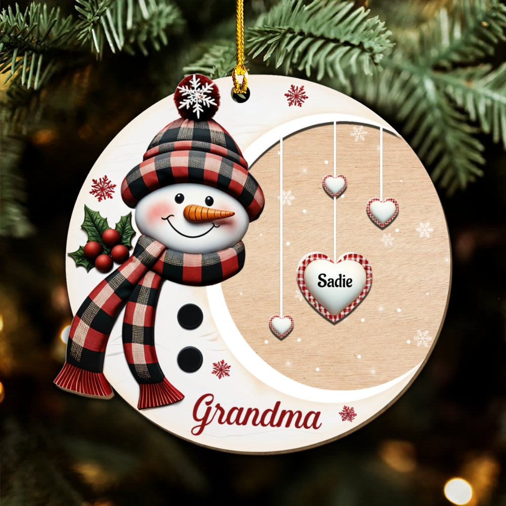 Sweetheart Of Nana - Personalized Custom Wood Ornament