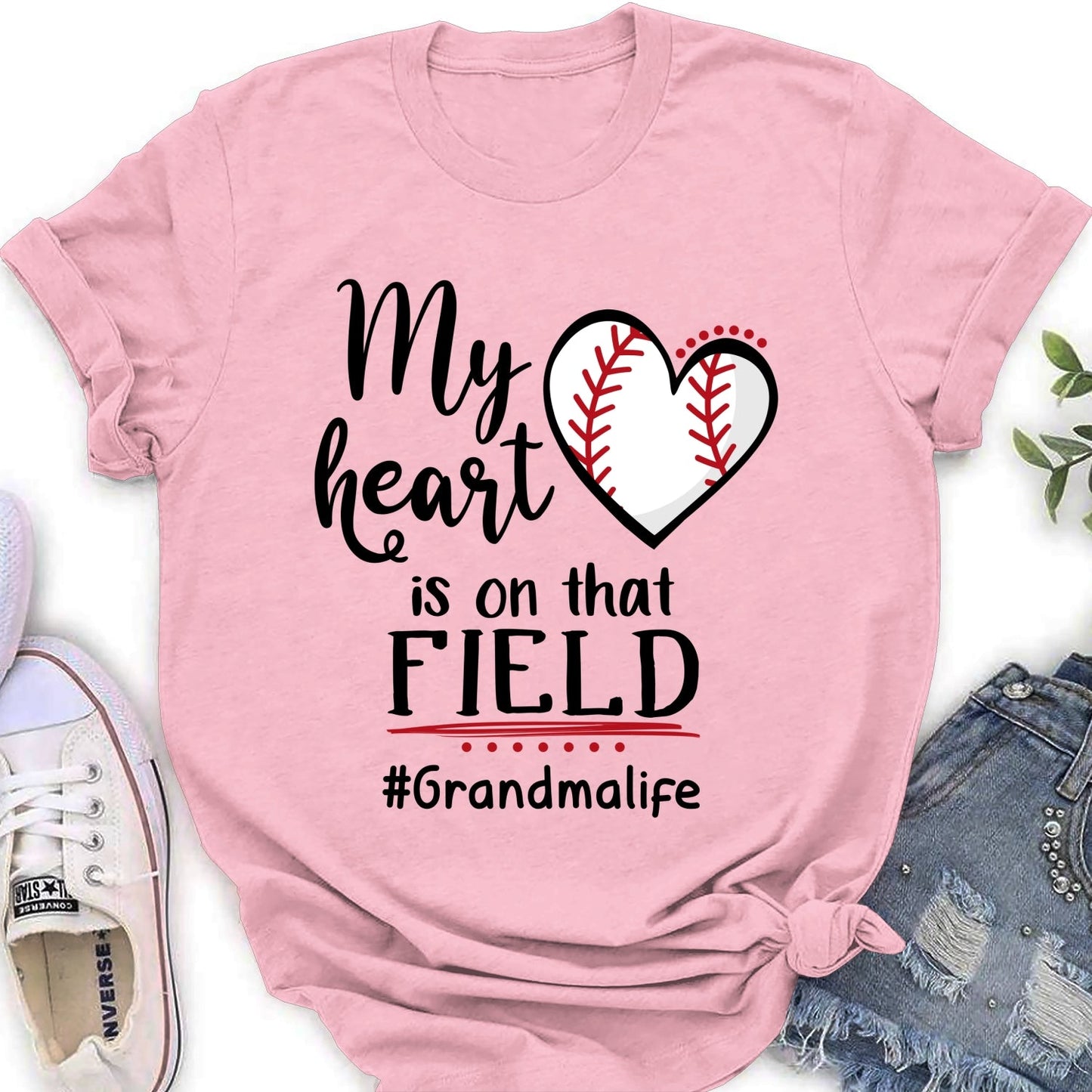 My Heart Is On That Field - Personalized Custom Shirt