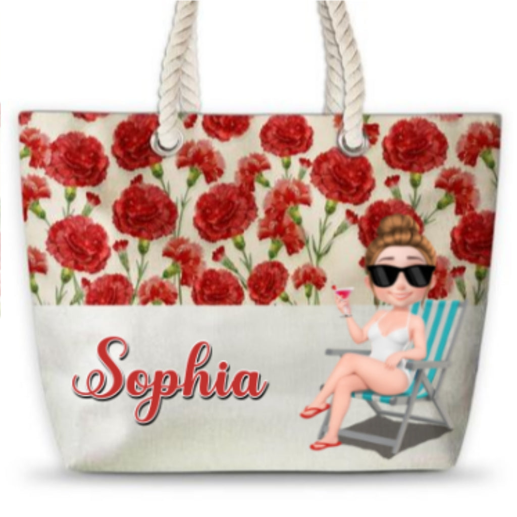 Sassy Summer Vibes - Personalized Custom Beach Bag