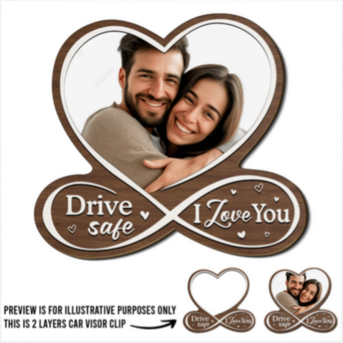 Drive Safe - Personalized Custom Car Visor Clip