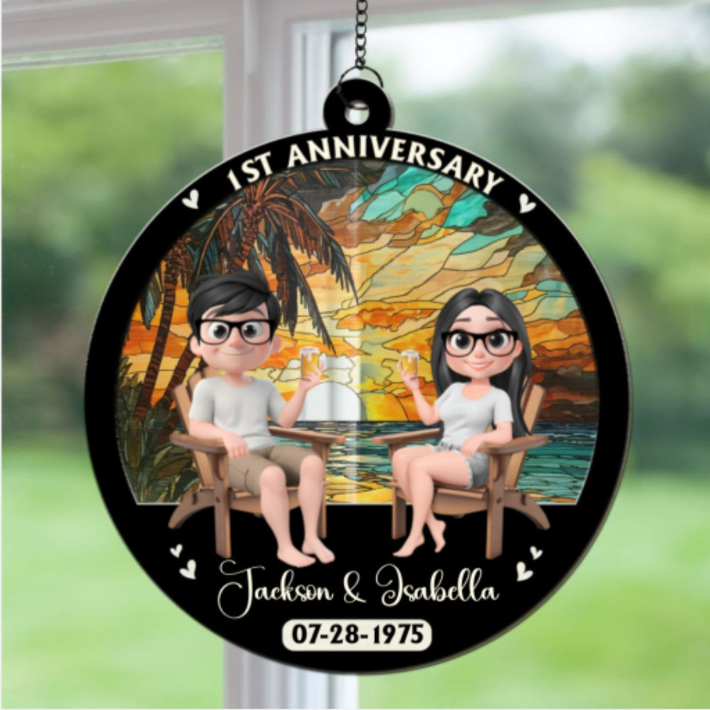 Love Last Forever - Personalized Custom Suncatcher