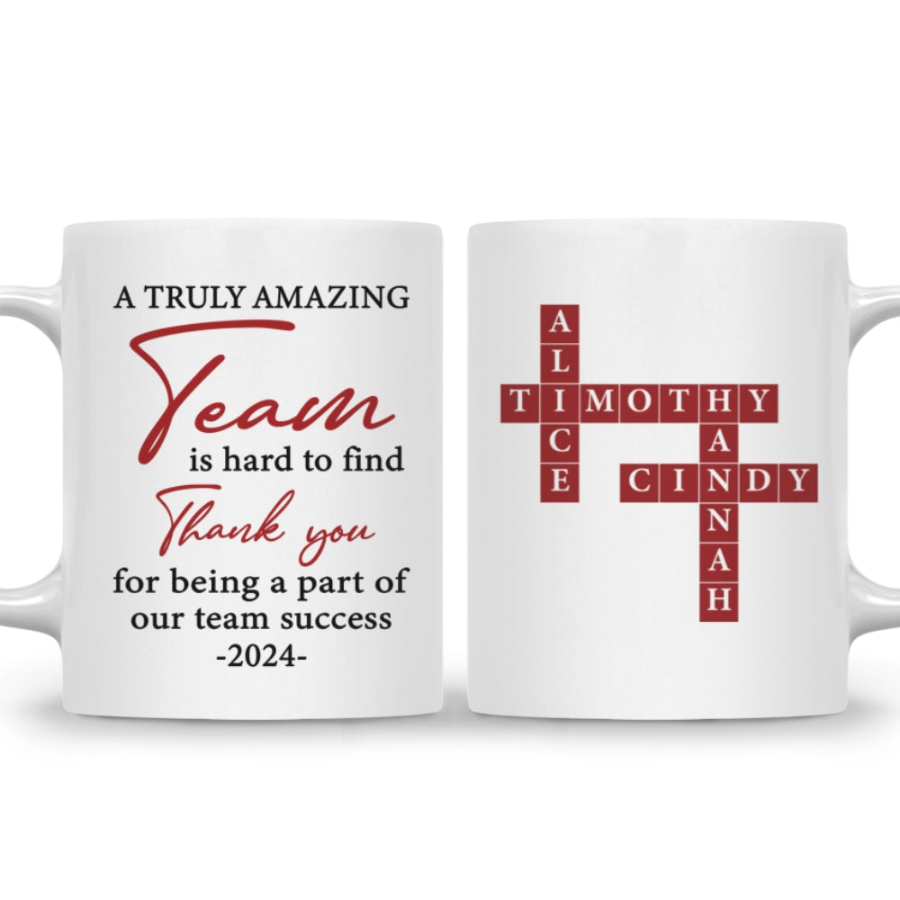 A Truly Amazing Team - Personalized Custom Coffee Mug