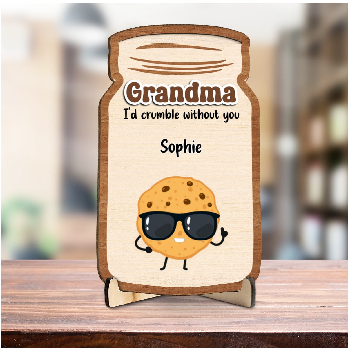 Grandma Cookies - Personalized Custom Wooden Plaque