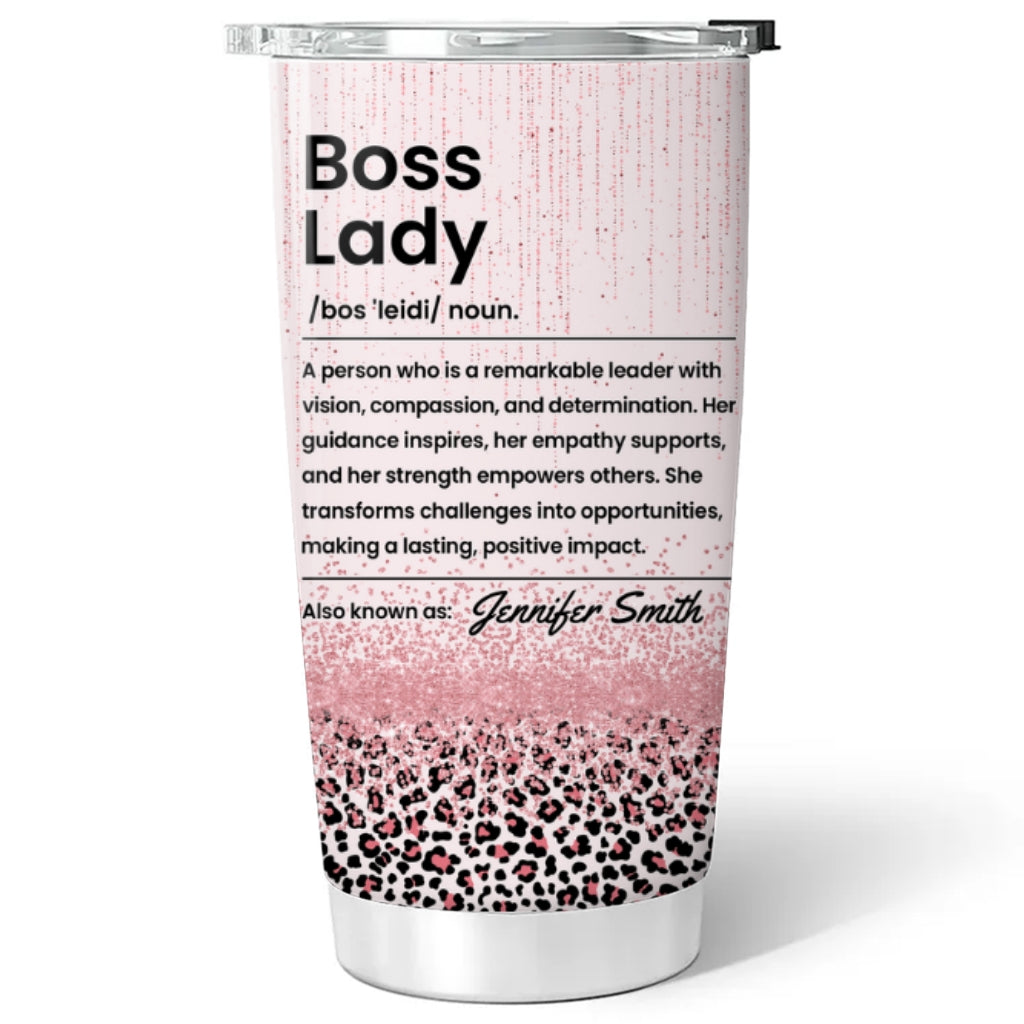 Boss Lady - Personalized Custom Tumbler