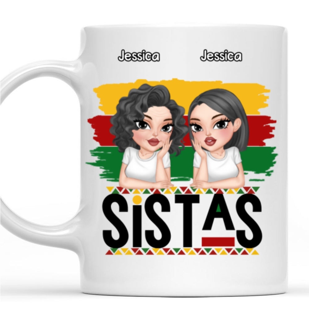 Sistas Forever - Personalized Custom Coffee Mug