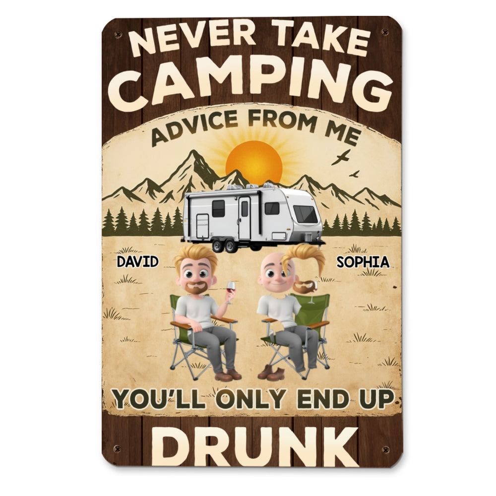 Our Camping Trips Get Wild - Personalized Custom Metal Signs