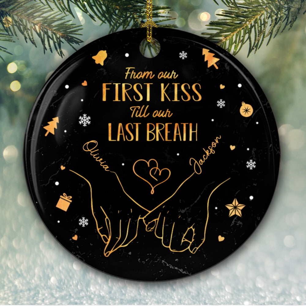 My Heart Is Perfect Because You Are Inside - Personalized Custom Ceramic Ornament