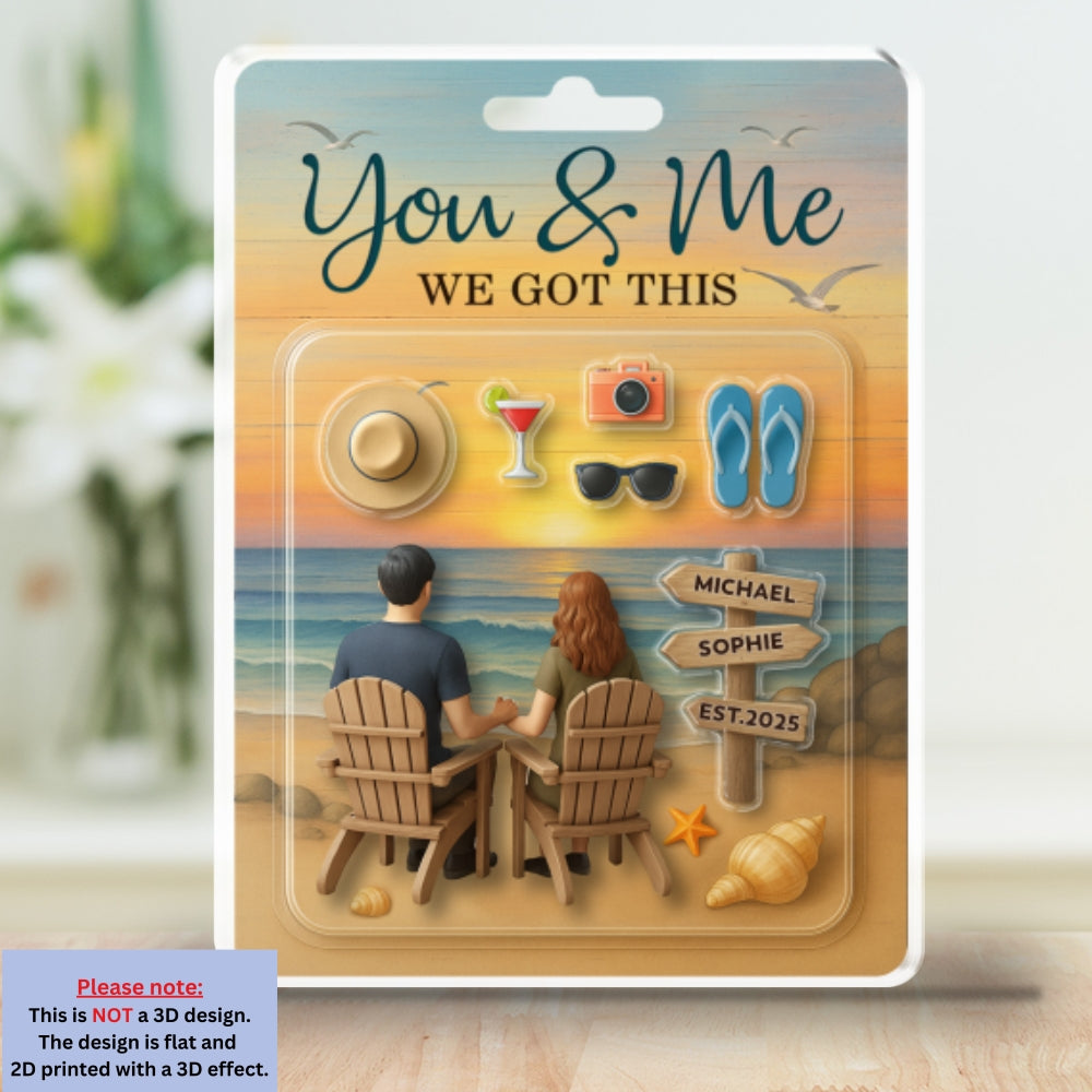 We Built A Life We Loved - Personalized Custom Acrylic Plaque