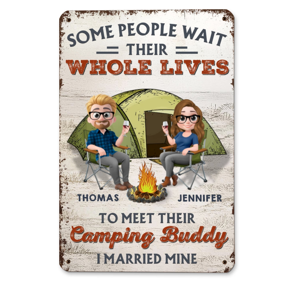 Together In Every Campfire Night - Personalized Custom Metal Sign