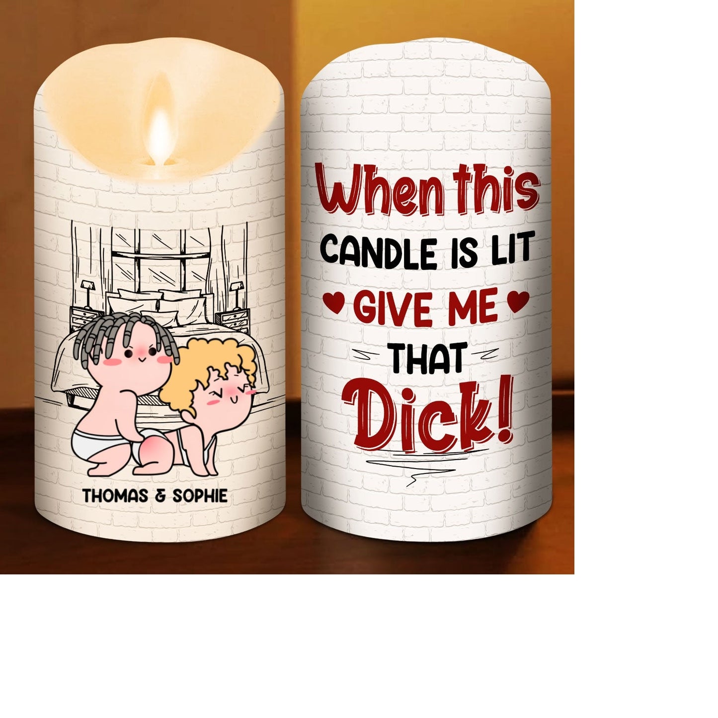 When This Candle Is Lit - Personalized Custom LED Candle