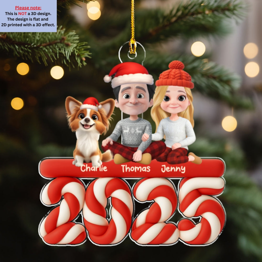 Family Marshamallow - Personalized Custom Acrylic Ornament