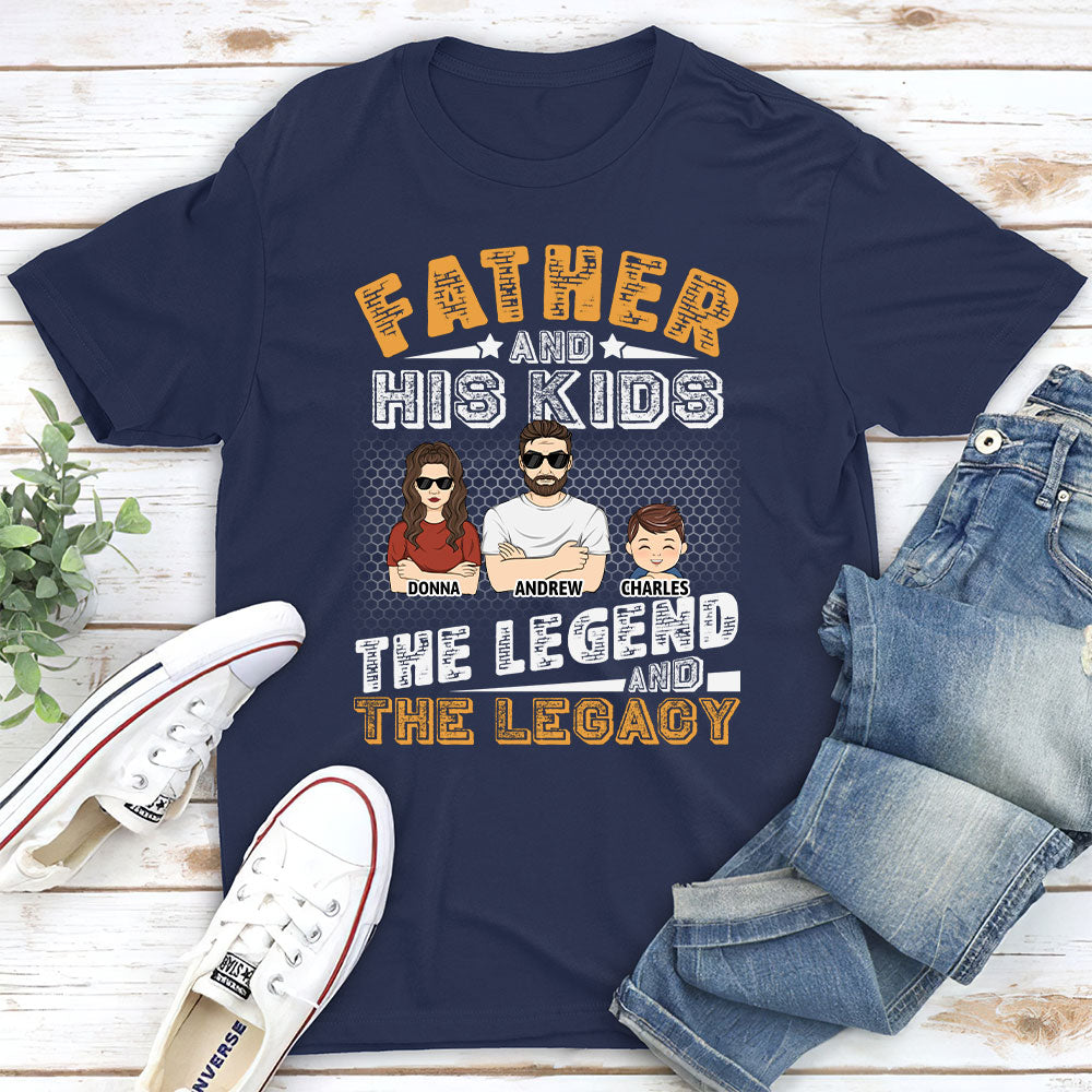 Father And Kids - Personalized Custom Shirt