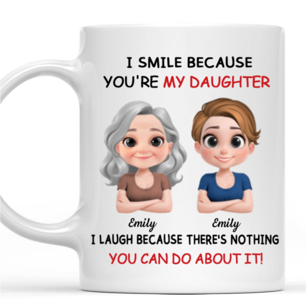 Mom Daughter - Personalized Custom Coffee Mug