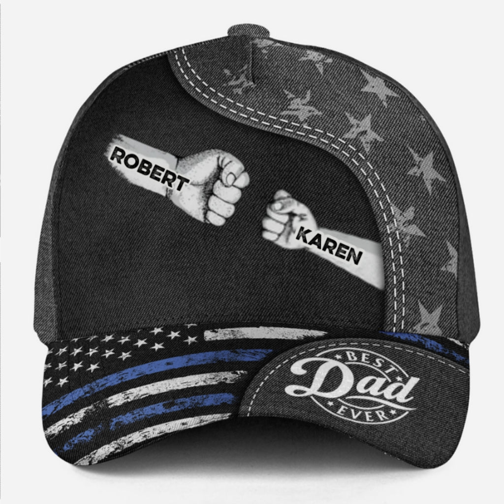 The Strength Of A Dad Lies In His Love - Personalized Custom Classic Cap
