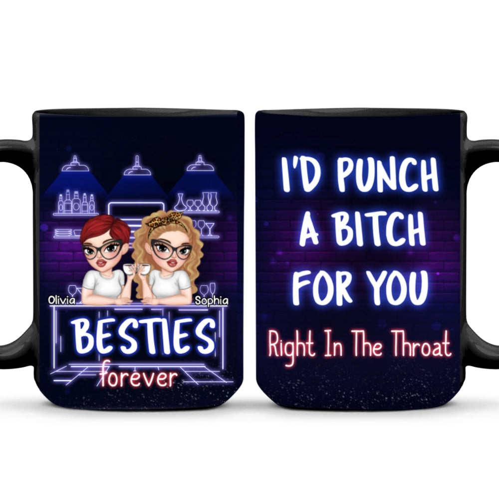 You And Me Bestie Forever - Personalized Custom Coffee Mug
